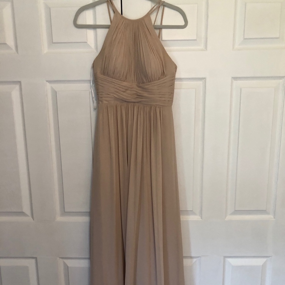 Champagne Dessy Collection Ballgown